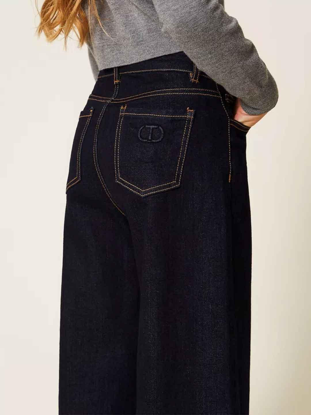 Twinset jeans kids blu palazzo