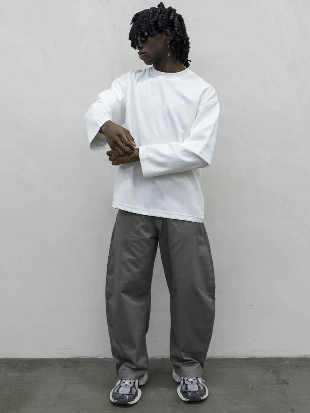 Present Day t-shirt bianco doppia manica
