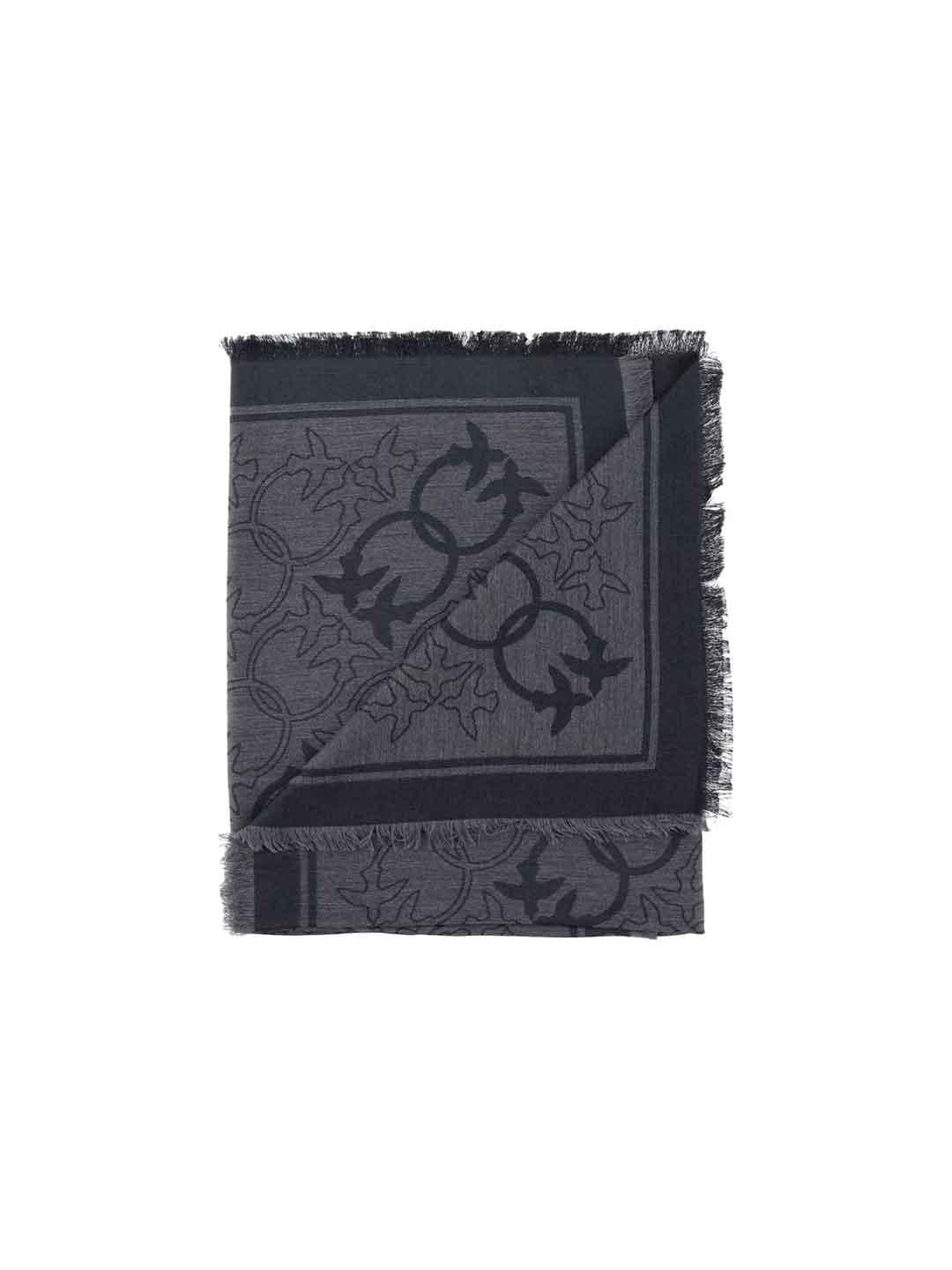 Pinko sciarpa grigio con logo