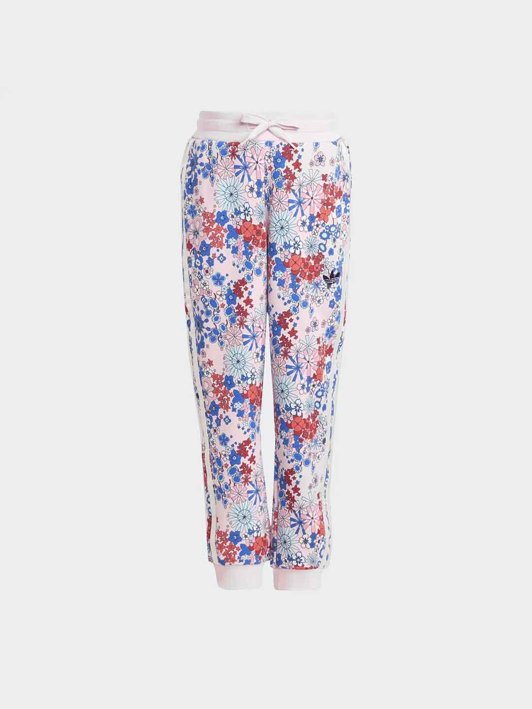 Adidas coordinato kids rosa con fiori