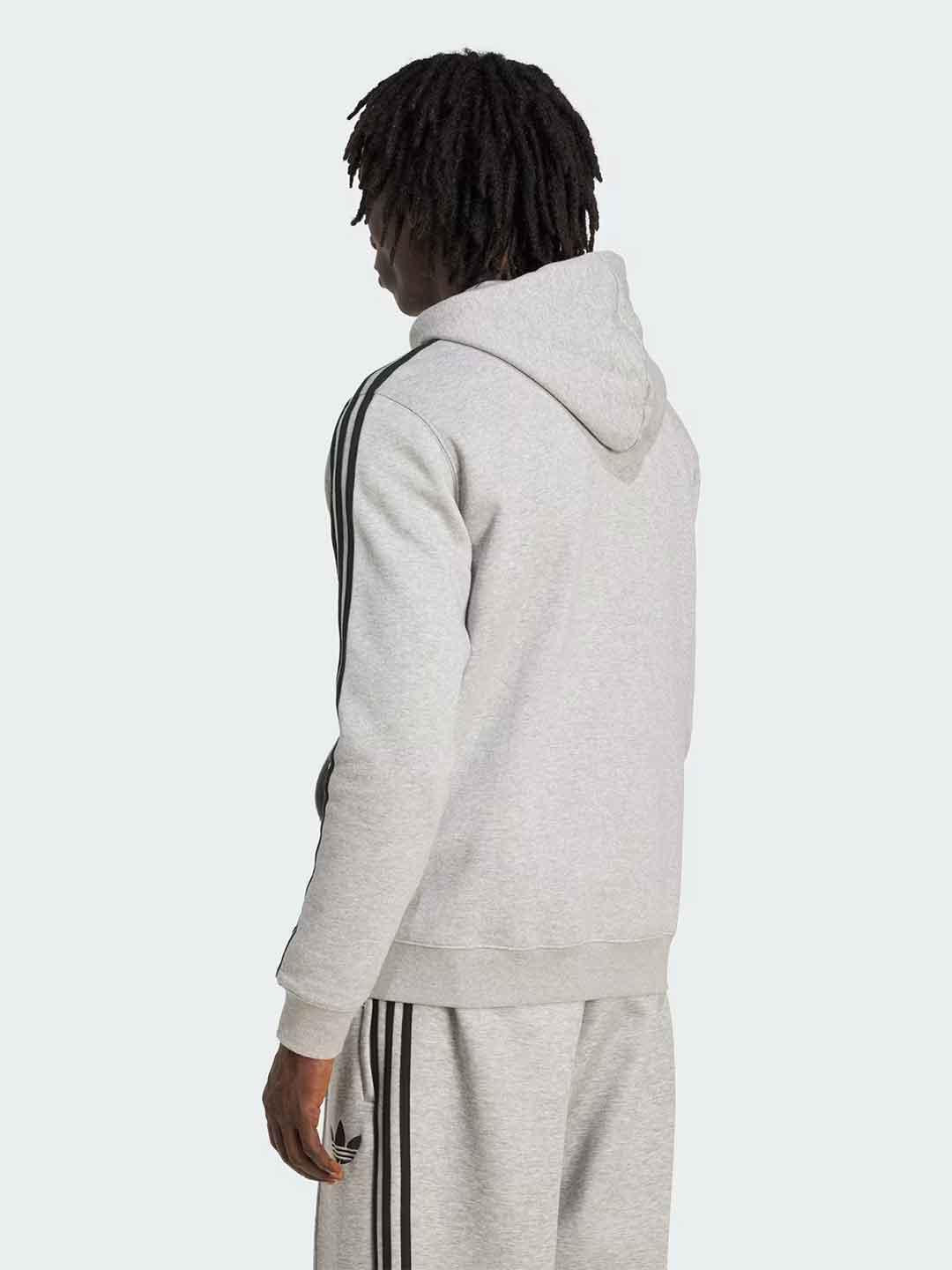 Adidas felpa grigio con cappuccio