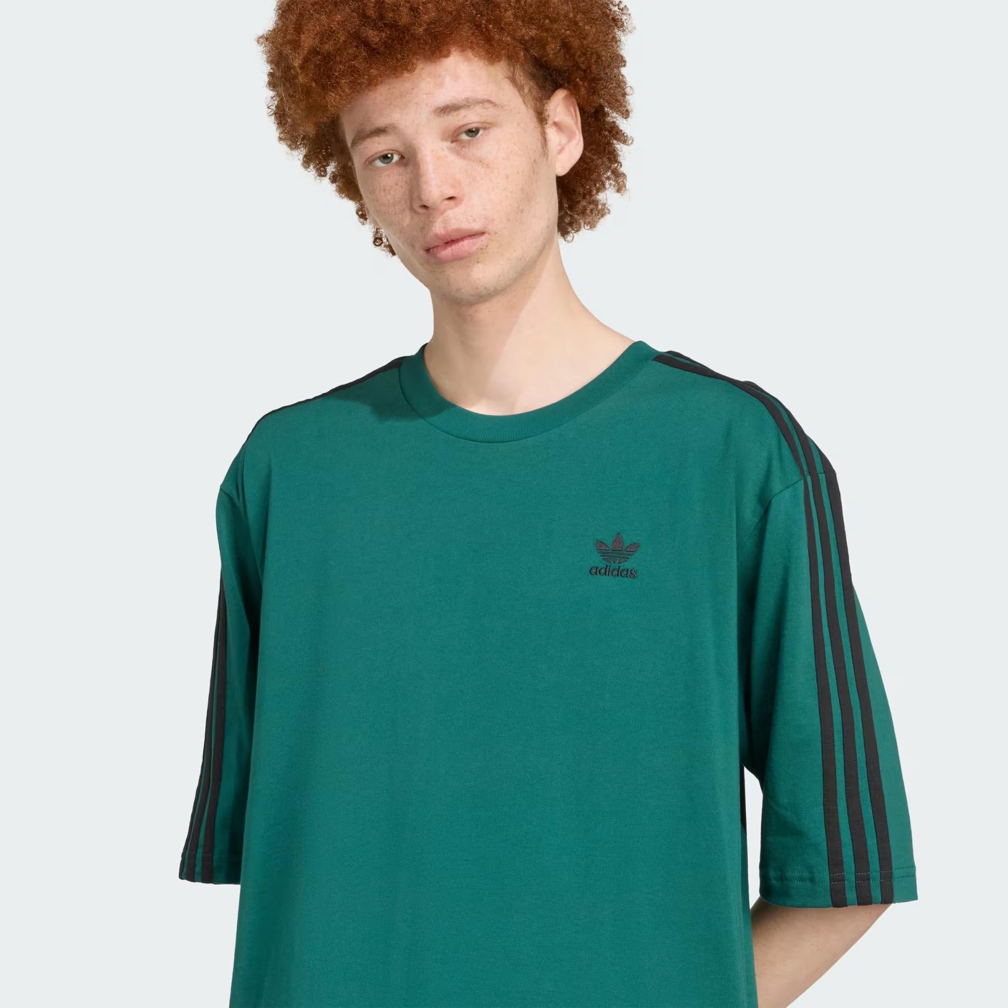Adidas t-shirt verde oversize