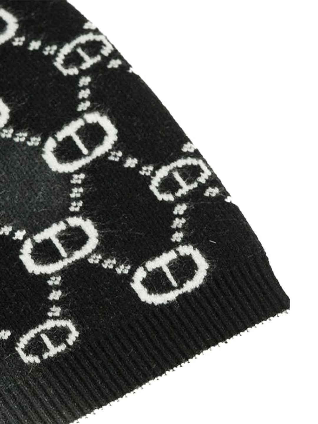 Twinset cappello kids nero logo all-over