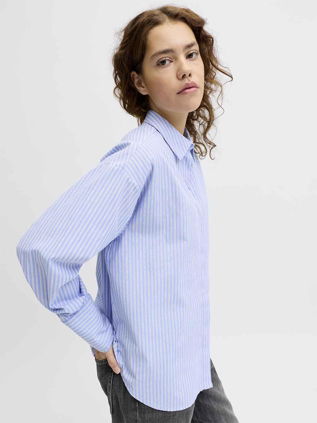 JJXX Caro camicia azzurro a righe