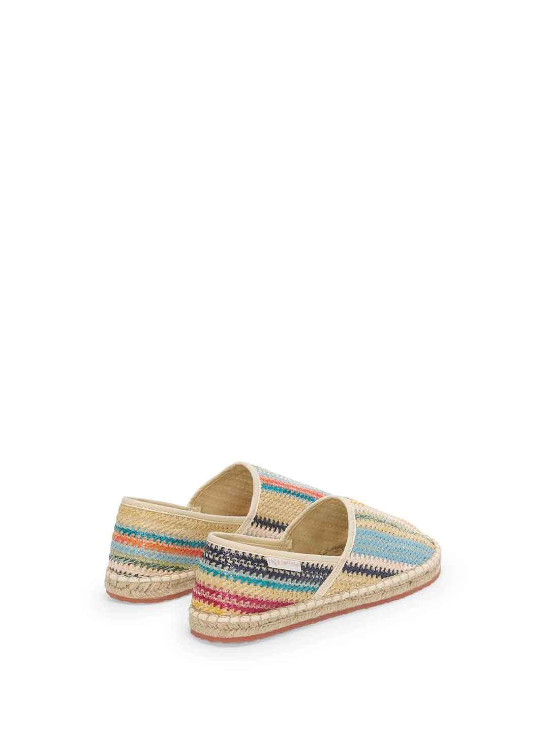 Superga espadrillas multicolor in rafia