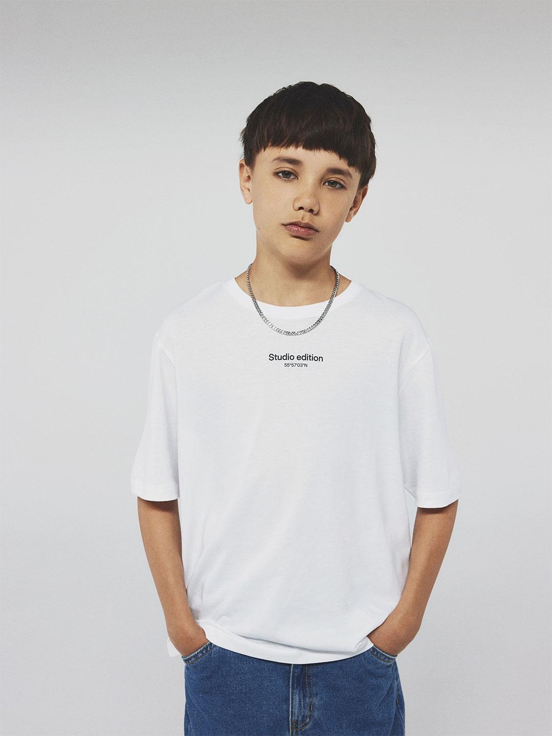 Name It t-shirt kids bianco grafica studio edition