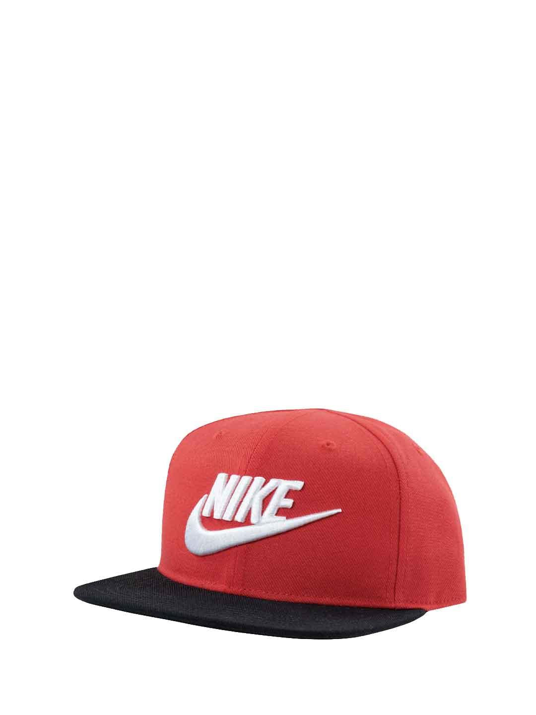 Nike cappello kids rosso con visiera nera