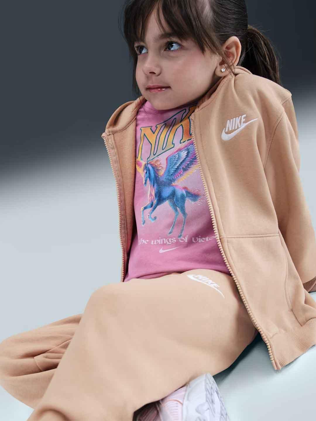 Nike coordinato kids beige con zip