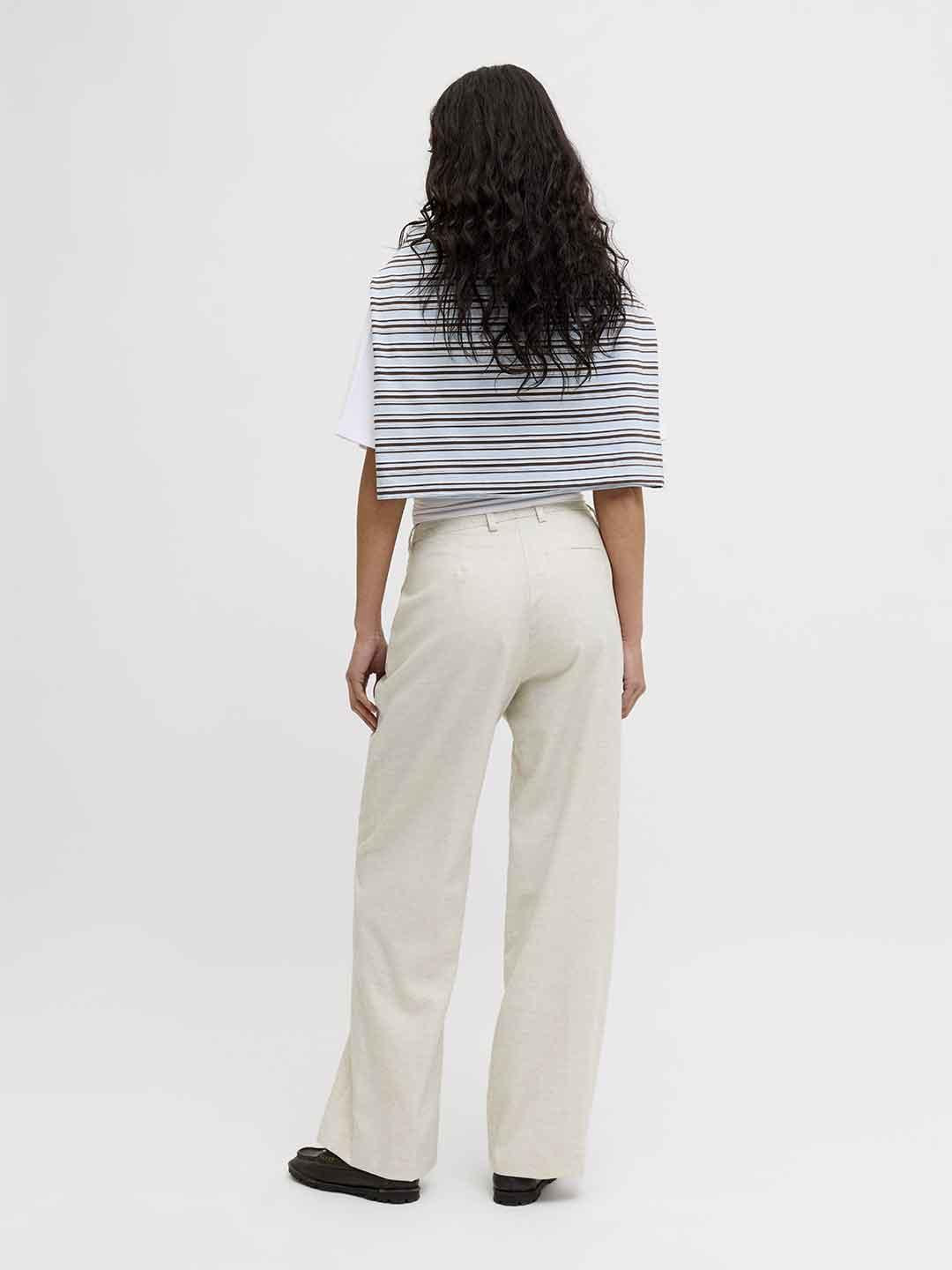 JJXX Aya pantalone grigio wide leg