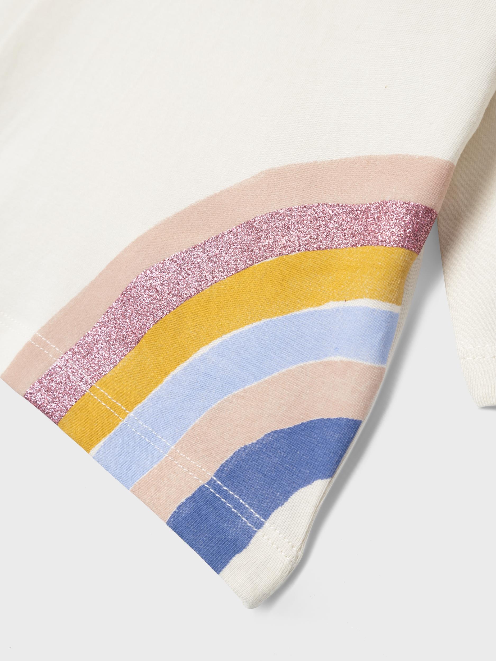 Name It t-shirt kids panna con stampa arcobaleno