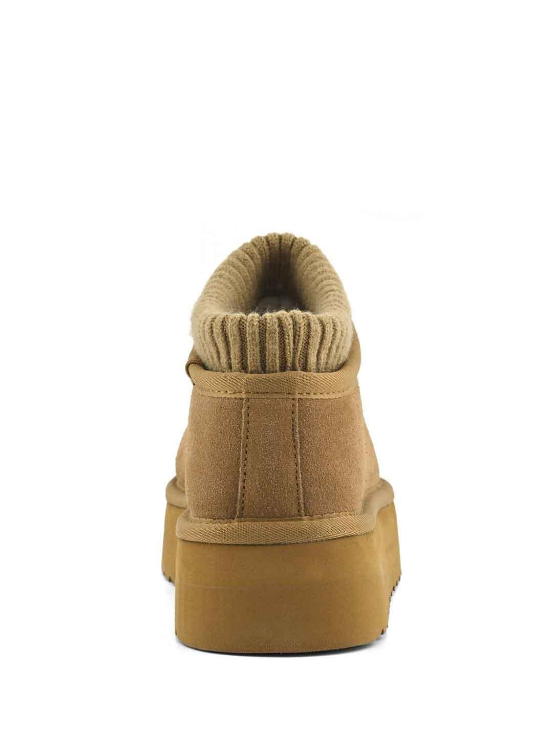 Colors Of California stivali marrone platform con calzino