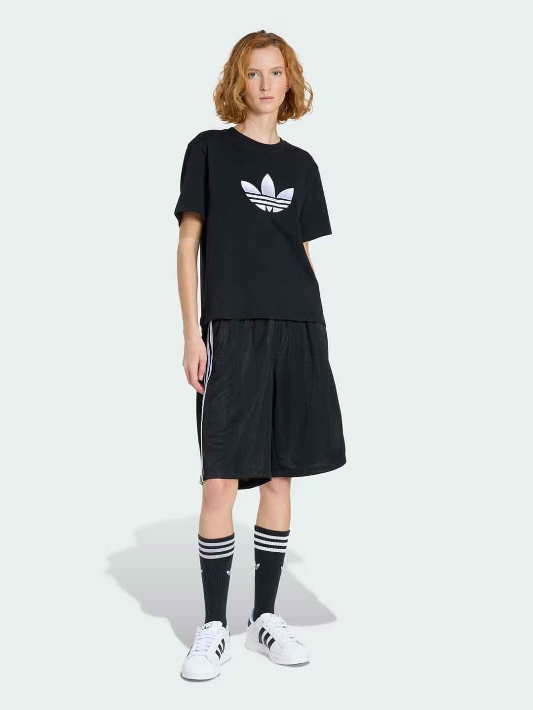 Adidas bermuda nero ampio