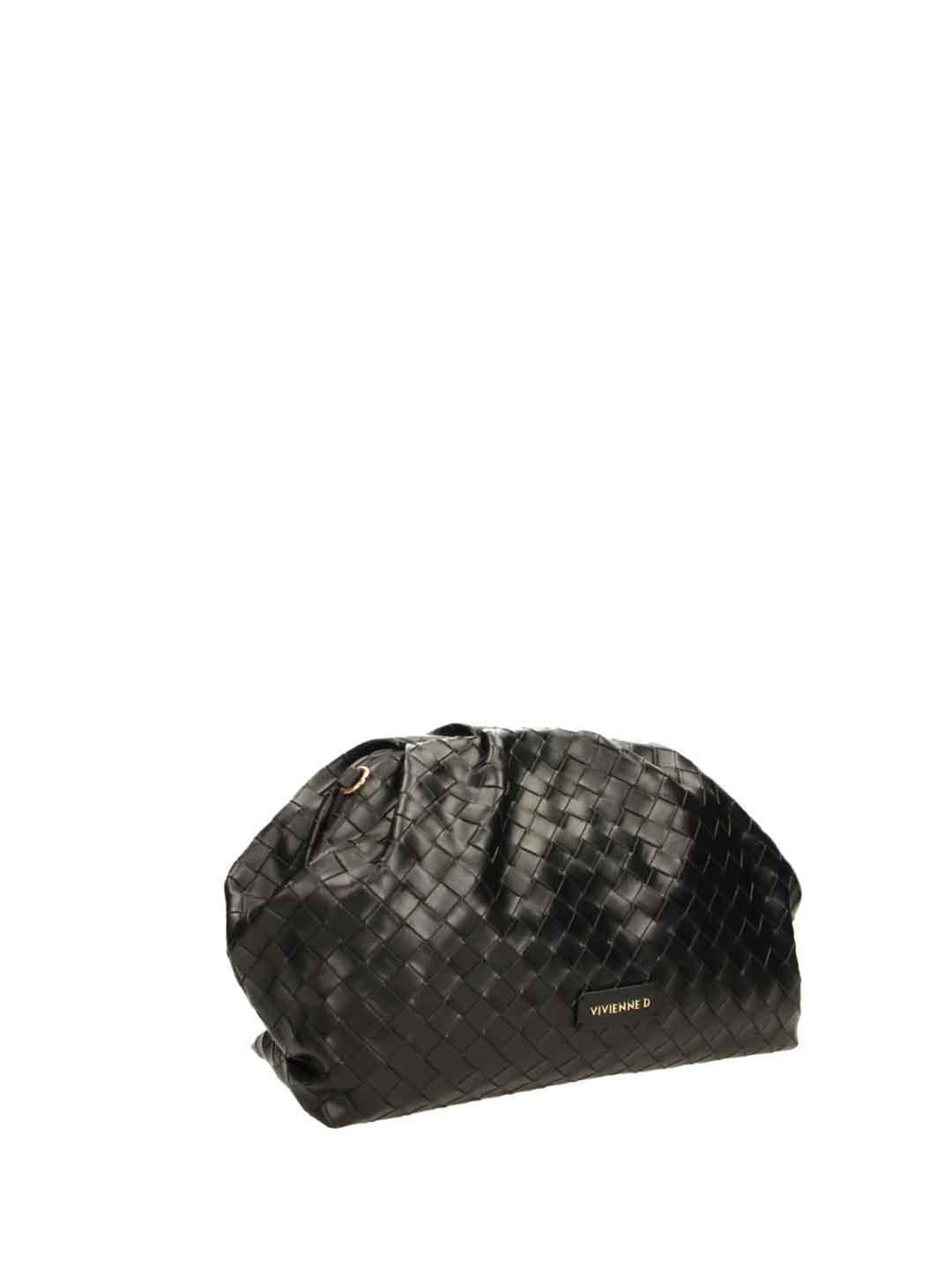 Vivienne D Maxi Pochette Twist borsa nero