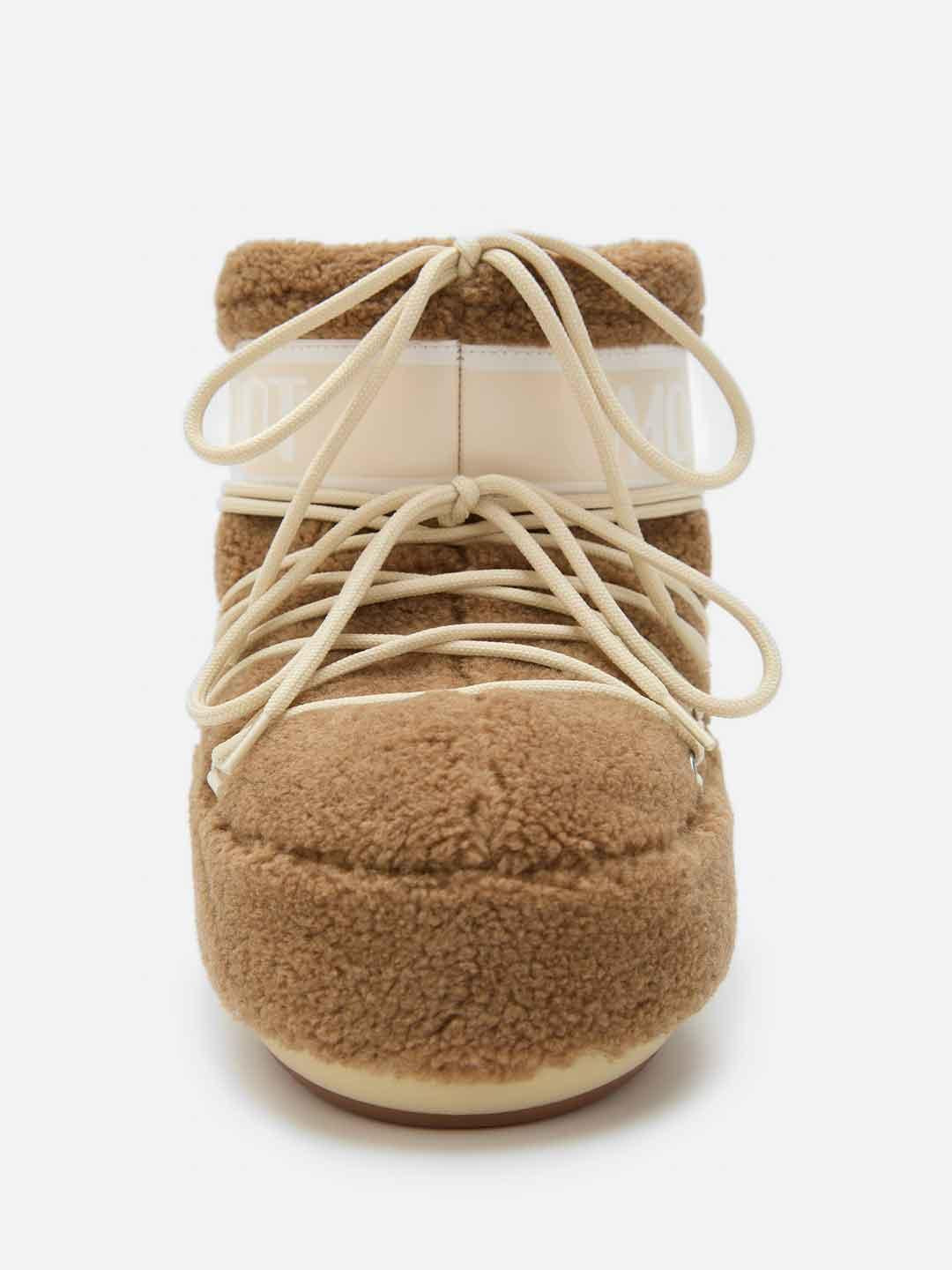 Moon Boot Icon Low Fleece stivale beige in teddy