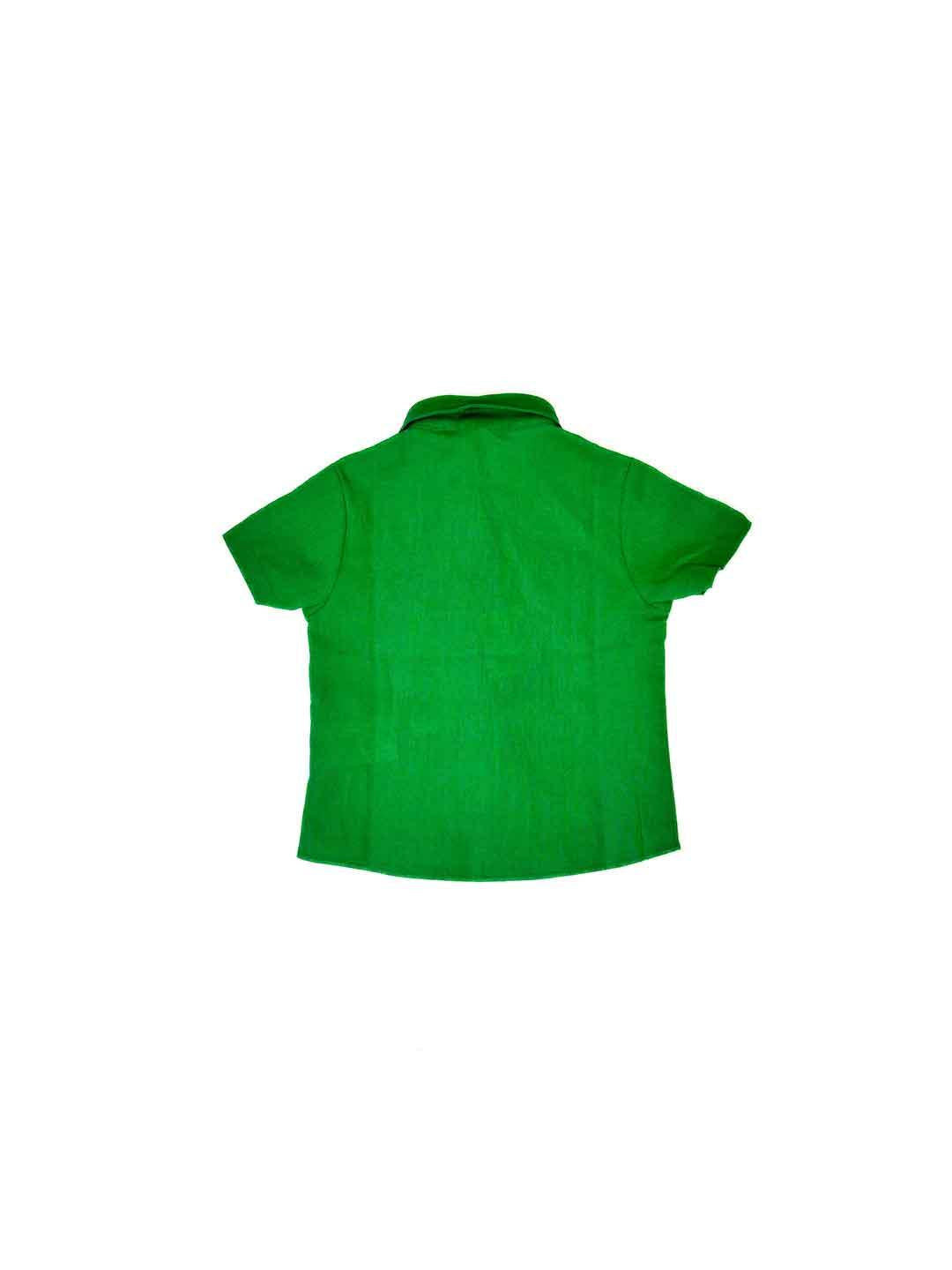 Daniele Alessandrini camicia kids verde con taschino