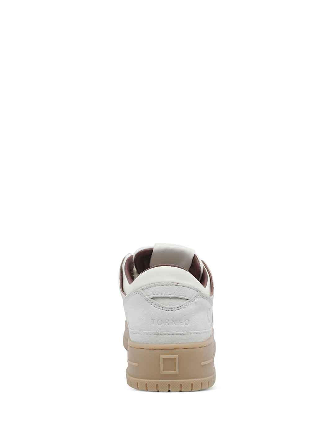 D.AT.E. Torneo Block sneakers bianco e bordeaux