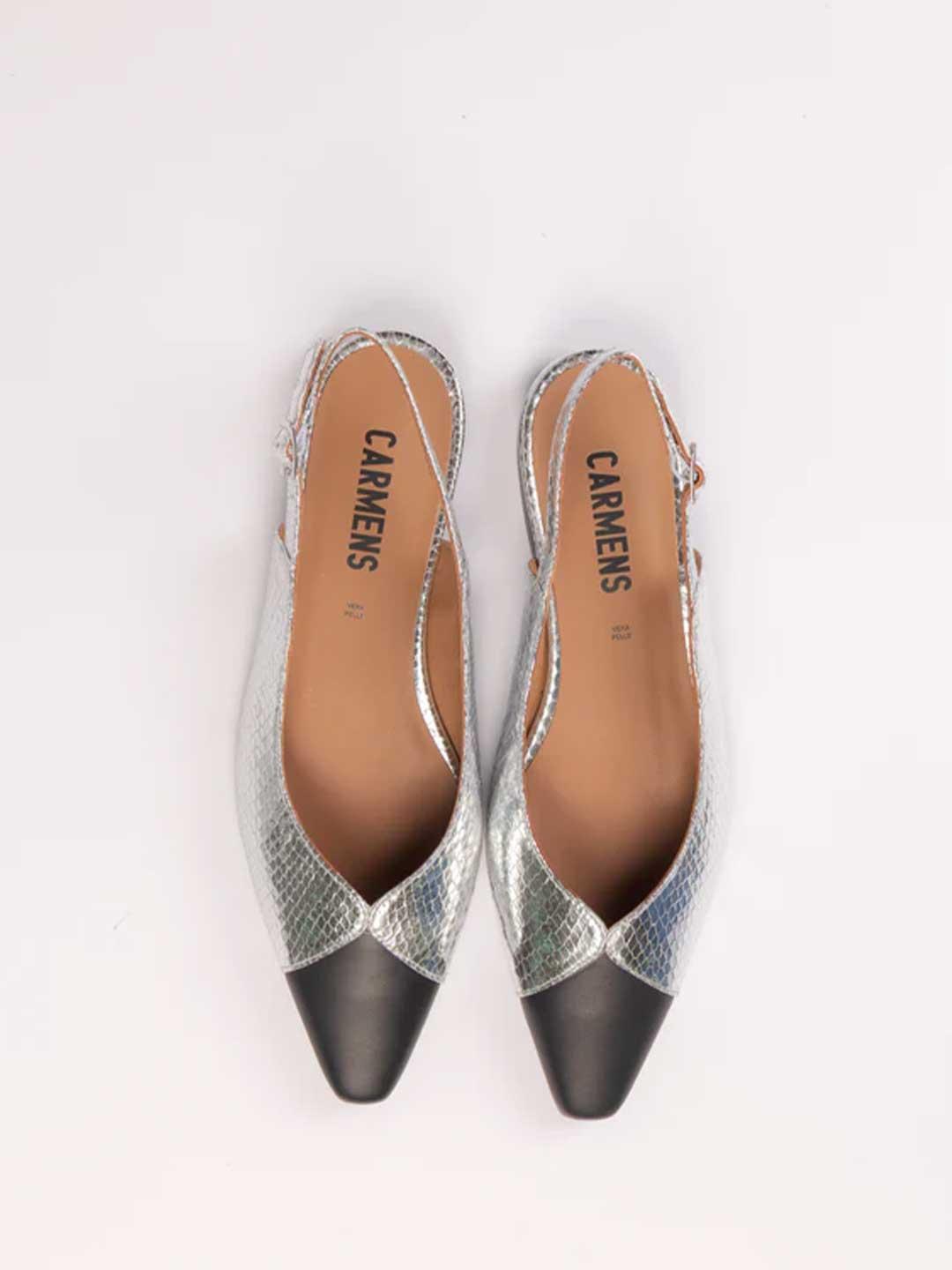 Carmens Jane Wing sandali argento