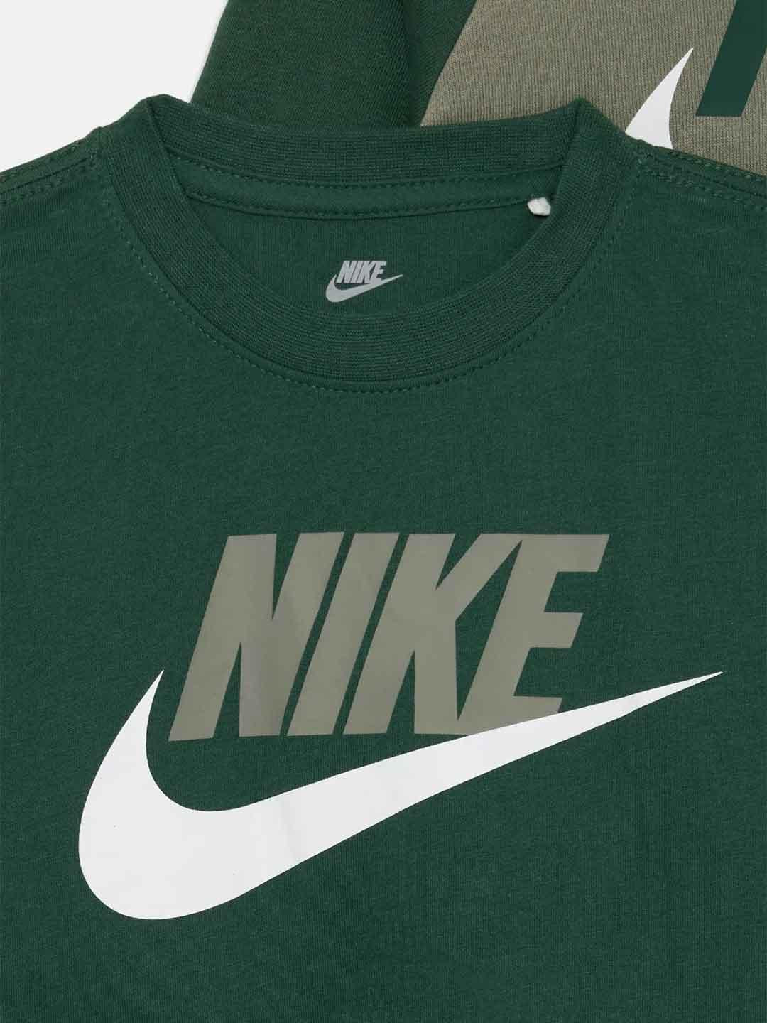 Nike coordinato kids verde 3 pezzi con zip