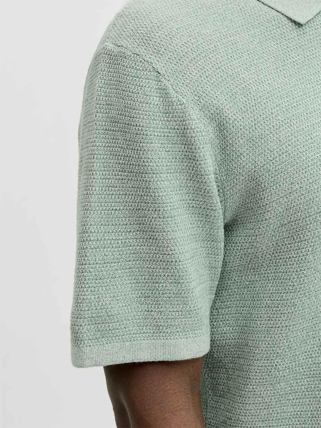 Jack & Jones polo verde con bottoni