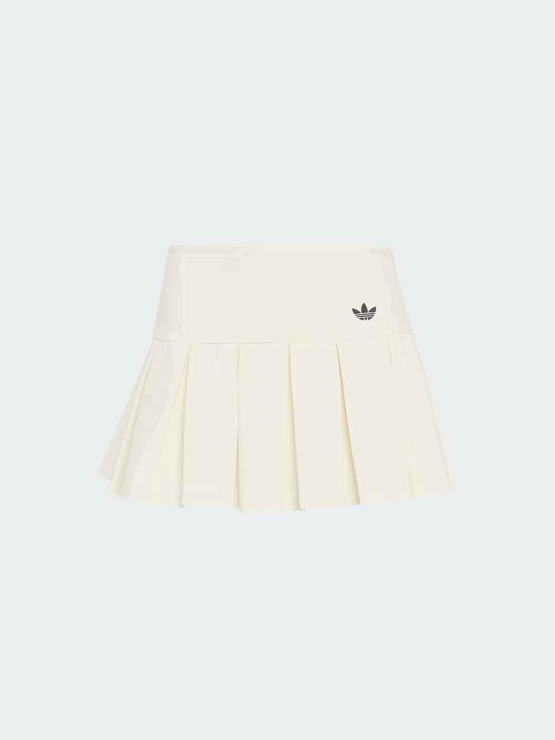 Adidas gonna bianco corta