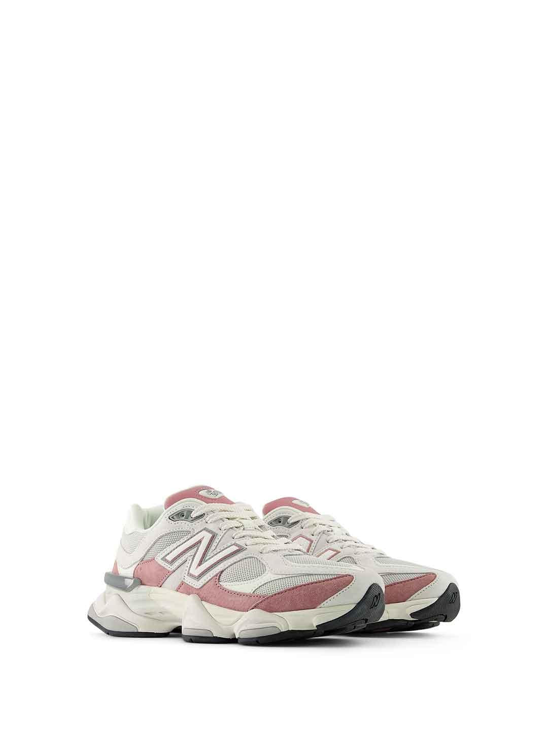 New Balance 9060 sneakers bianco e rosa