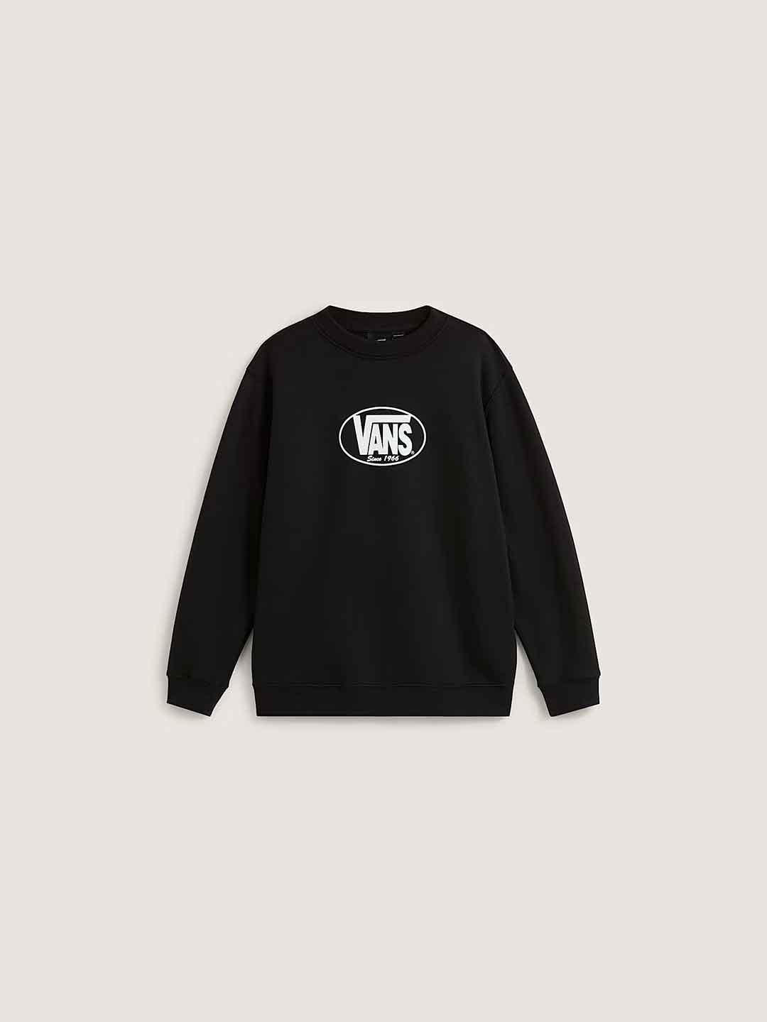Vans felpa kids nero girocollo
