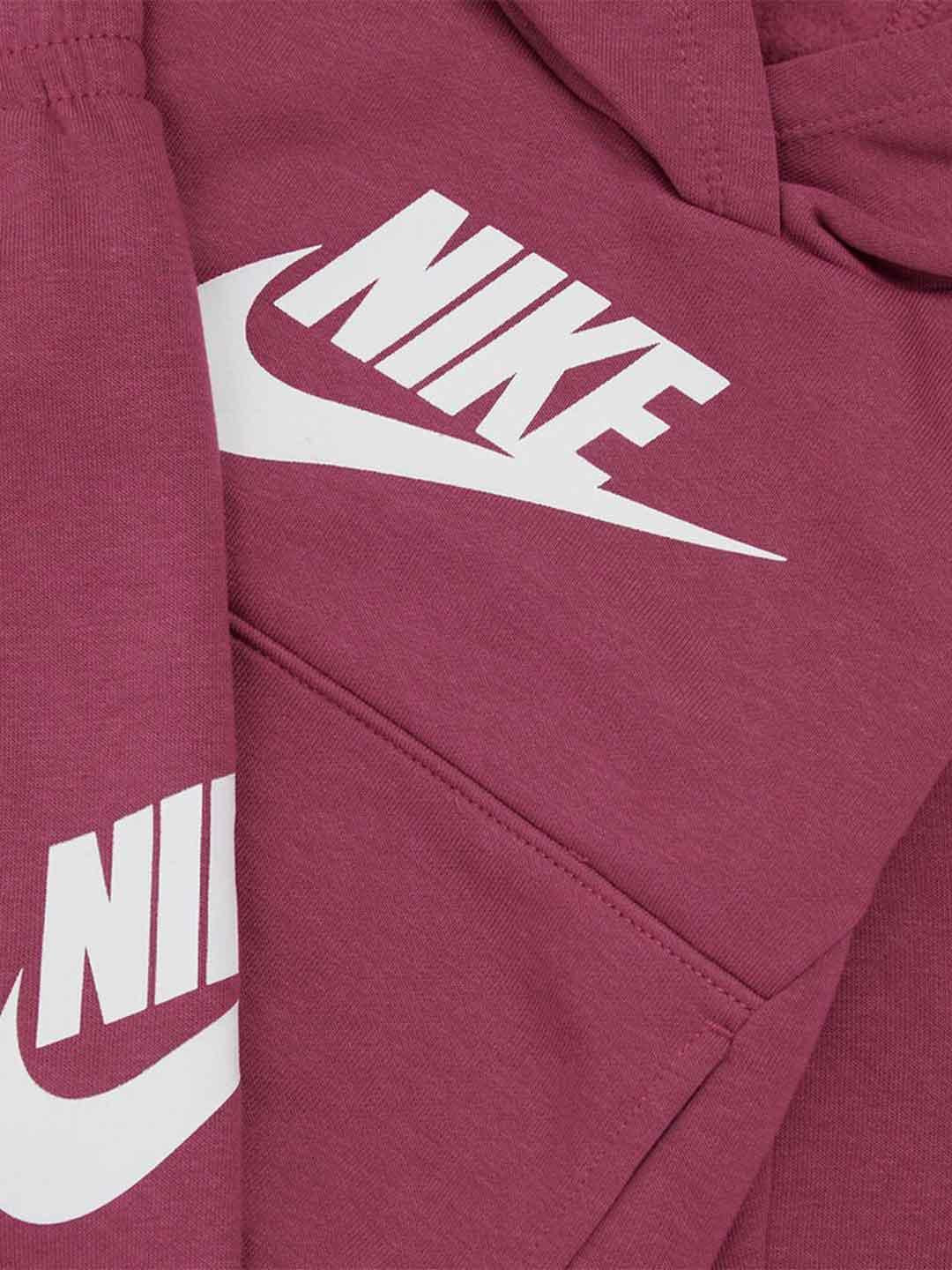 Nike coordinato kids rosa con cappuccio