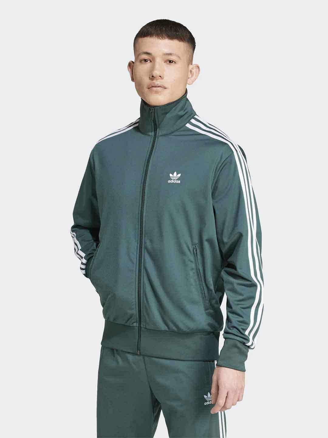 Adidas felpa verde con zip