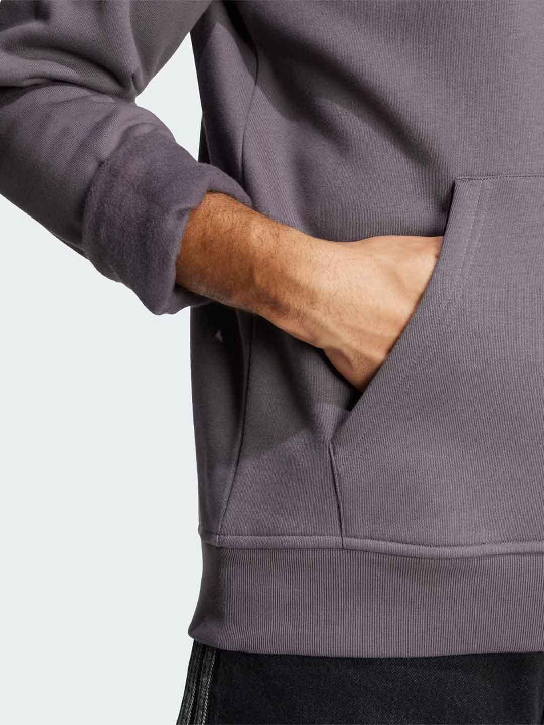Adidas felpa grigio con cappuccio