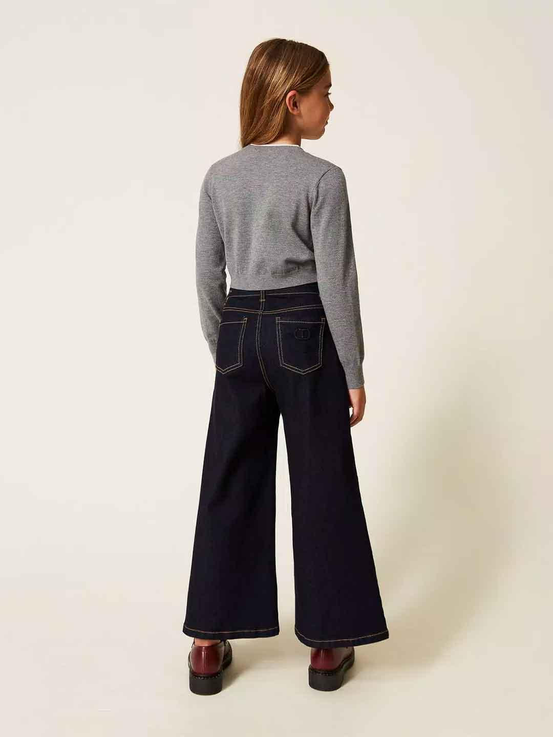 Twinset jeans kids blu palazzo