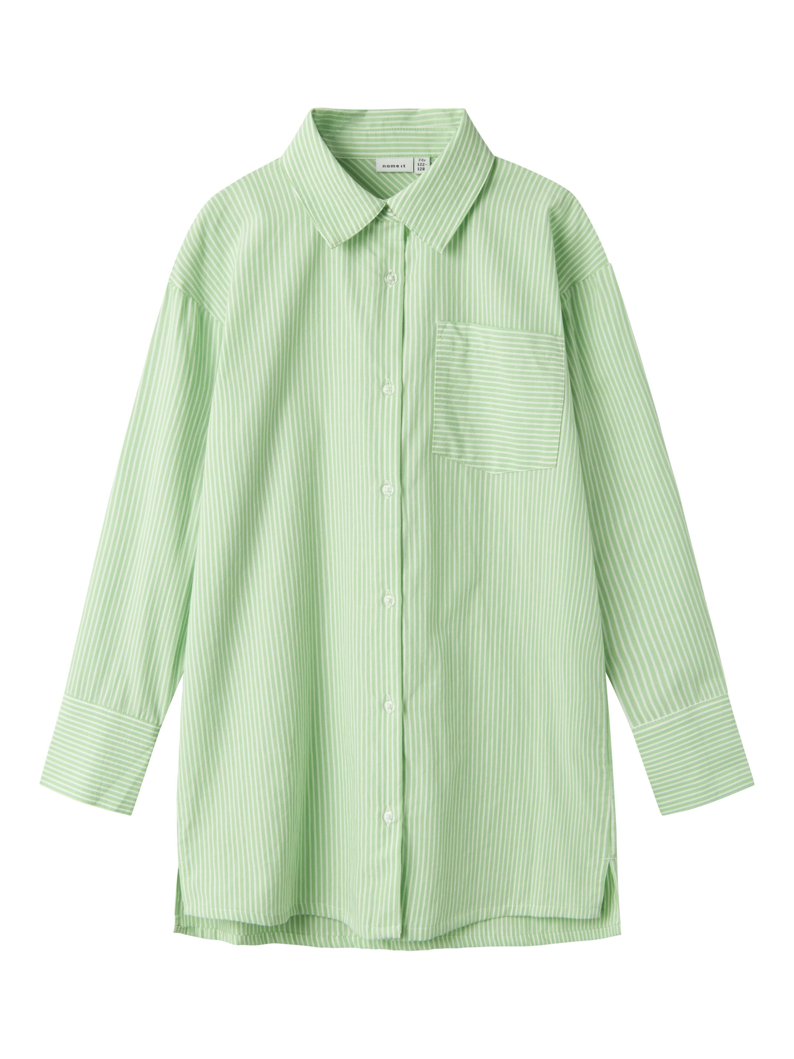 Name It camicia kids verde a righe