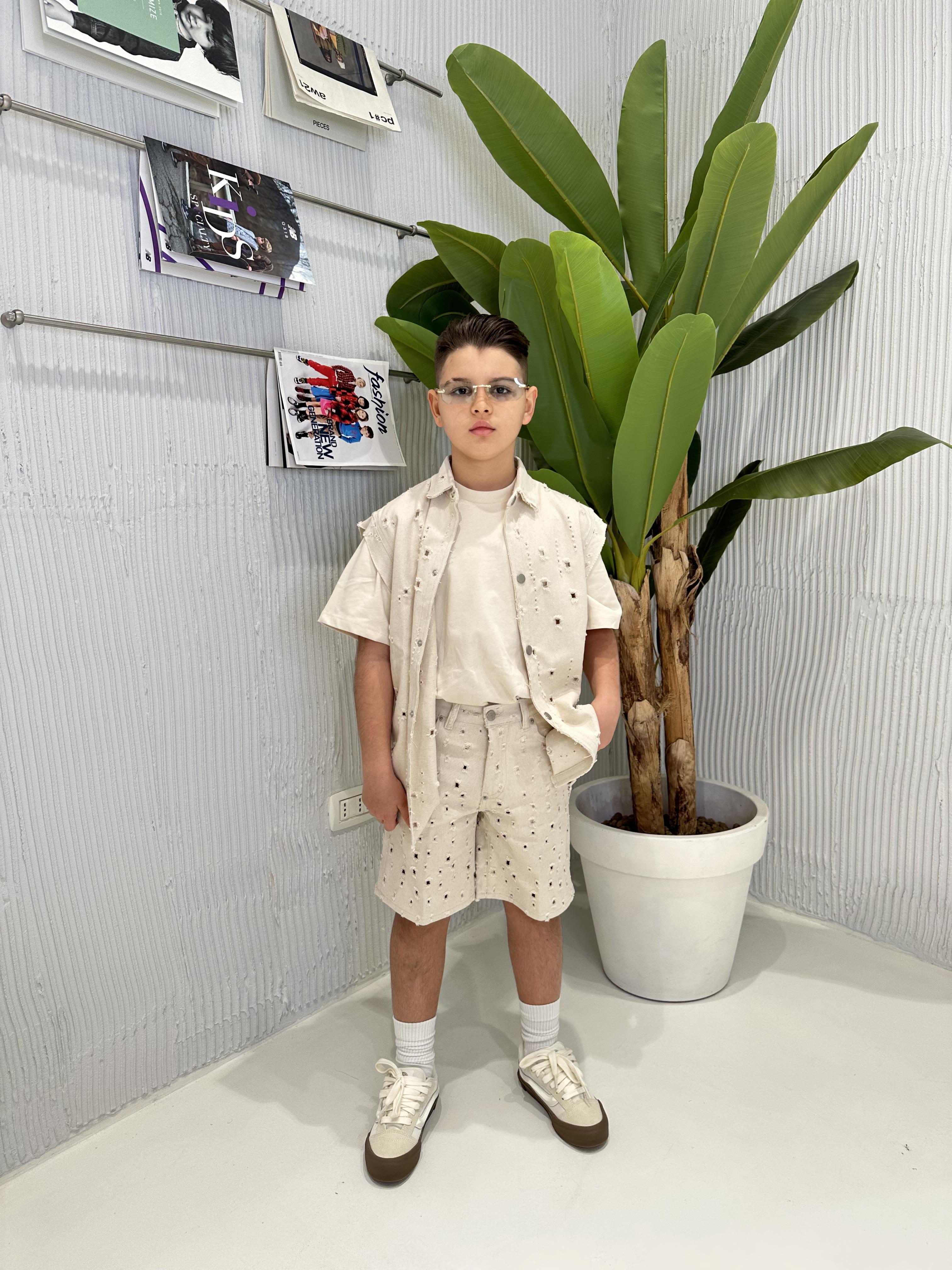 I'M Brian Kevin J bermuda kids panna traforato