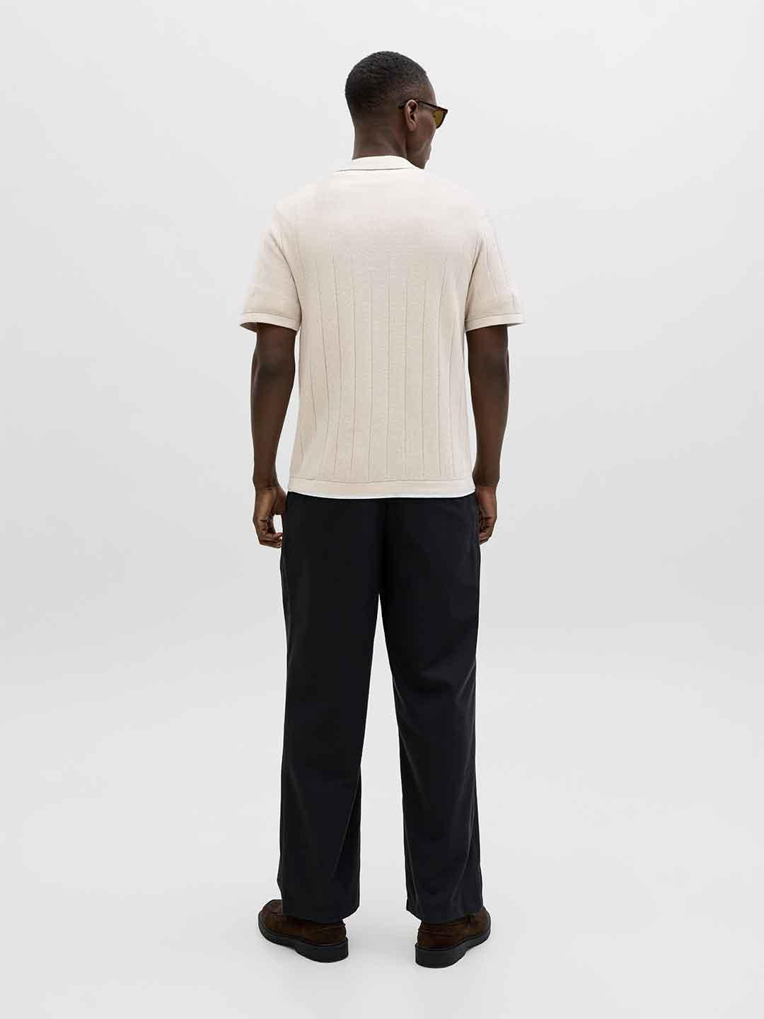 Jack & Jones polo beige in maglia