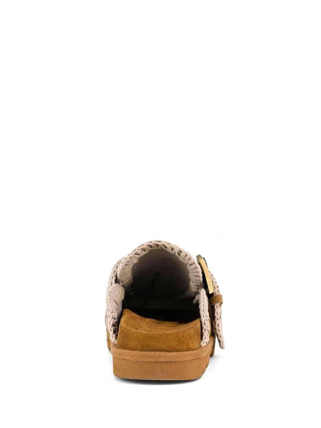 Mou Low Bio Two Buckles sabot cuoio