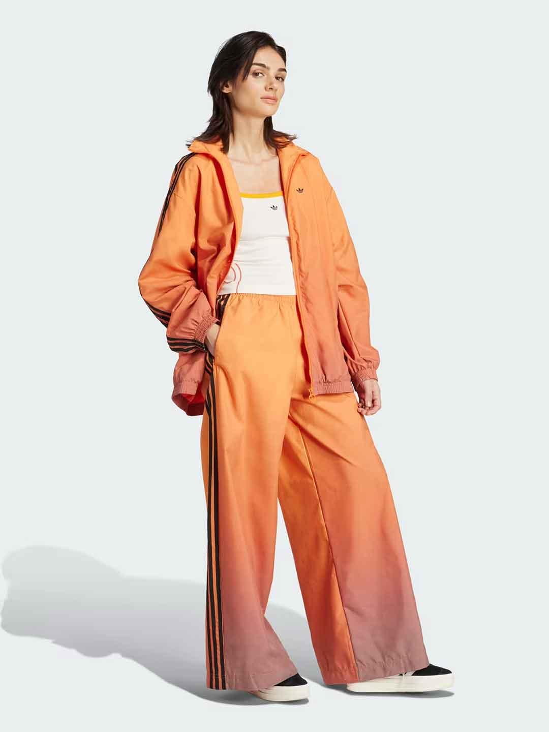 Adidas pantaloni arancio con sfumature over