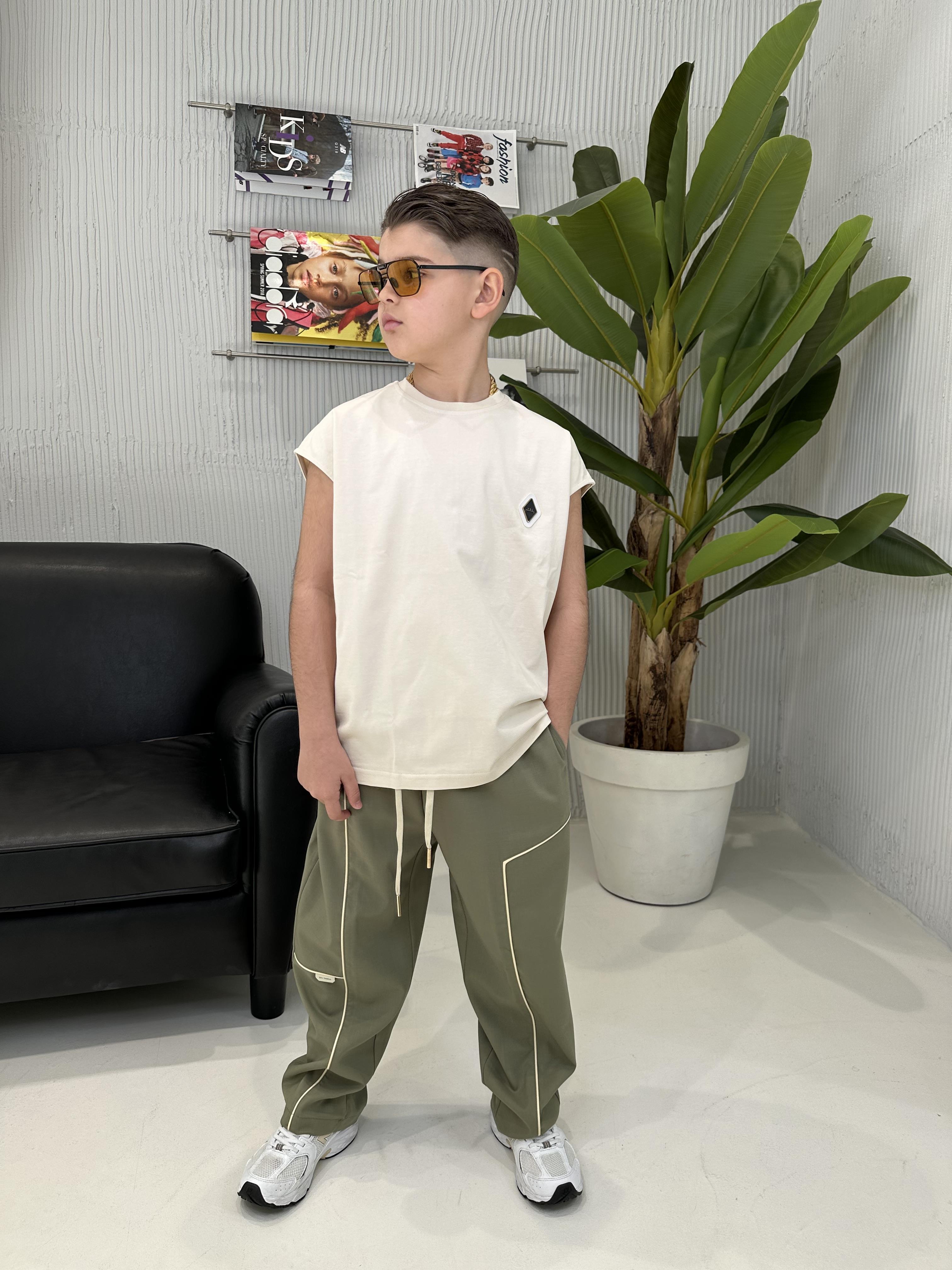Yes London pantalone kids verde