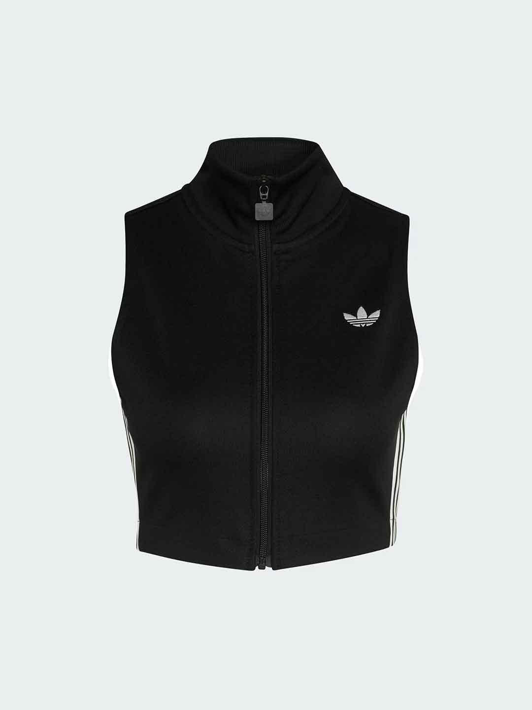 Adidas t-shirt nero con zip