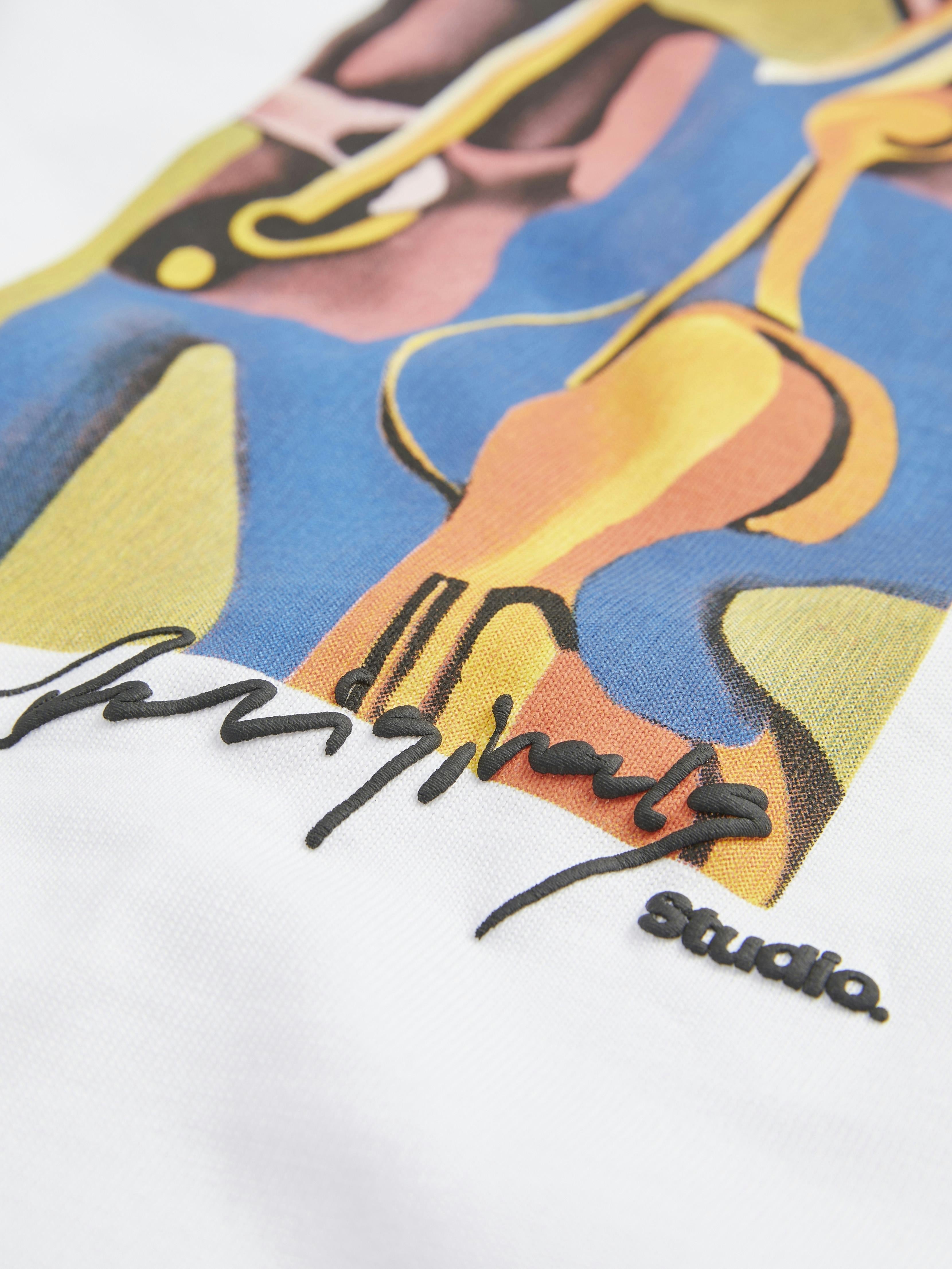 Jack & Jones t-shirt bianco con grafica