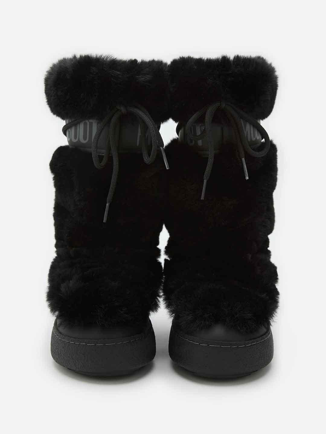 Moon Boot Ltrack High Faux-Fur stivale nero