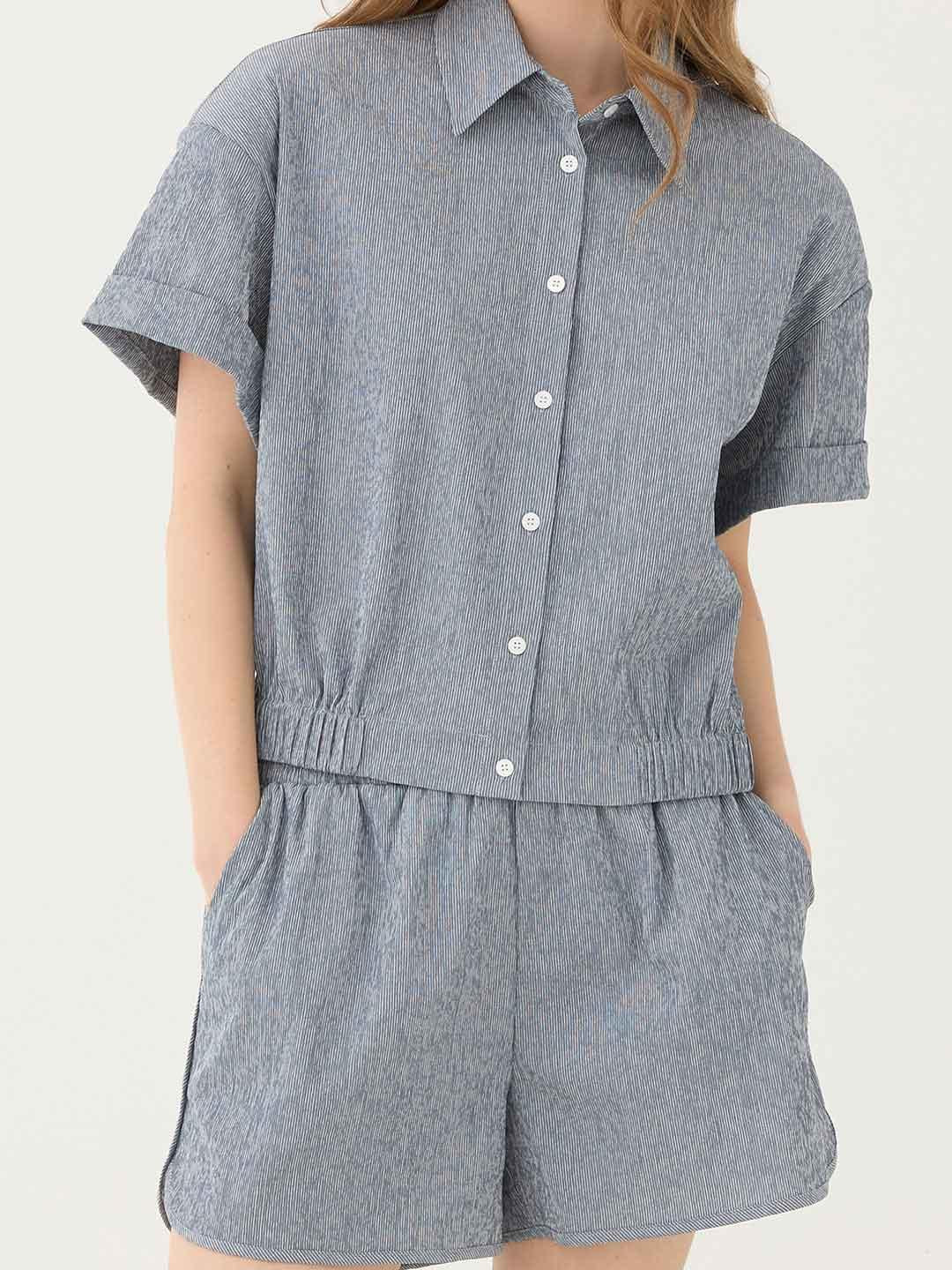 Eleh shorts blu a righe