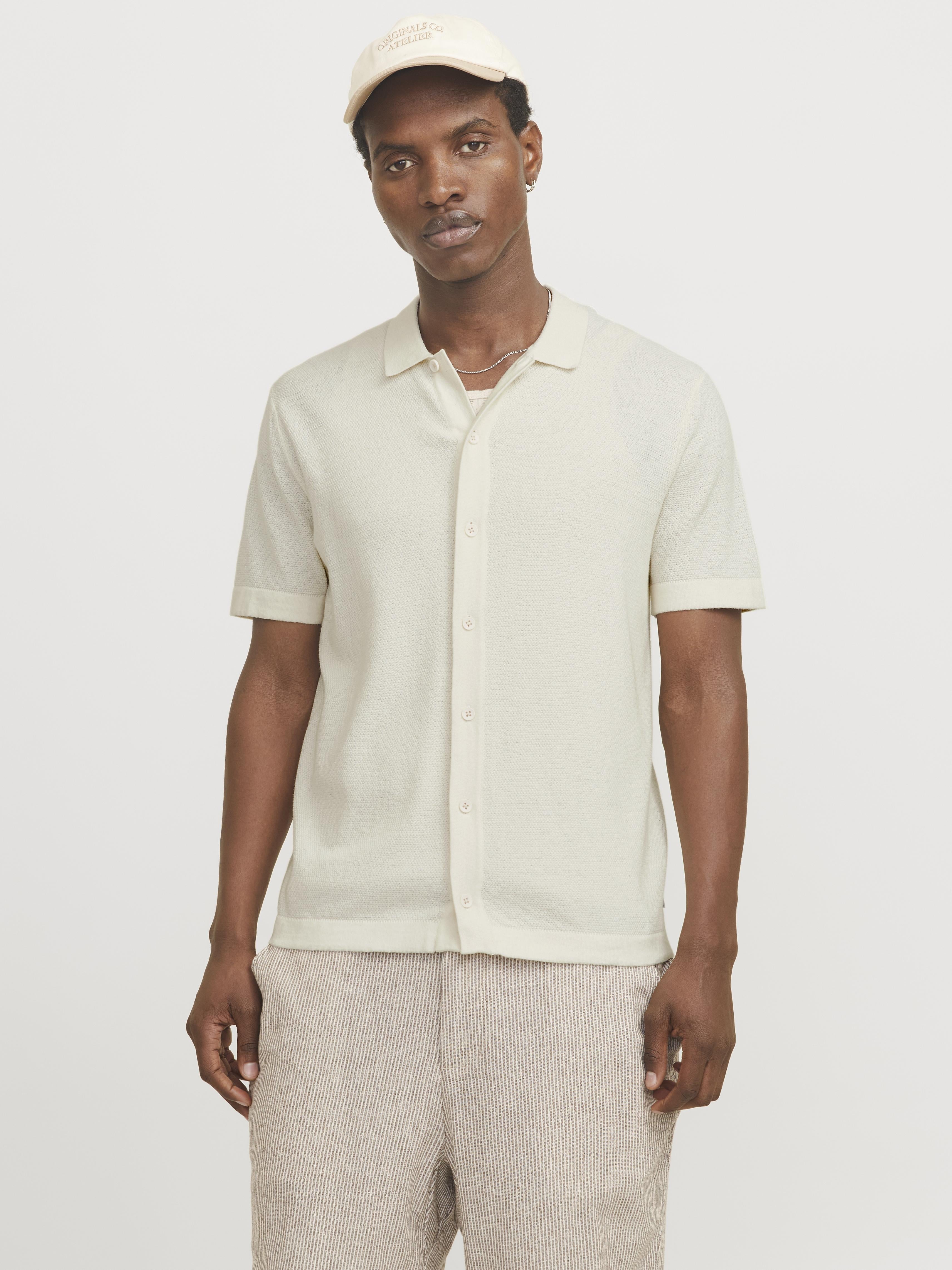 Jack & Jones polo panna con bottoni