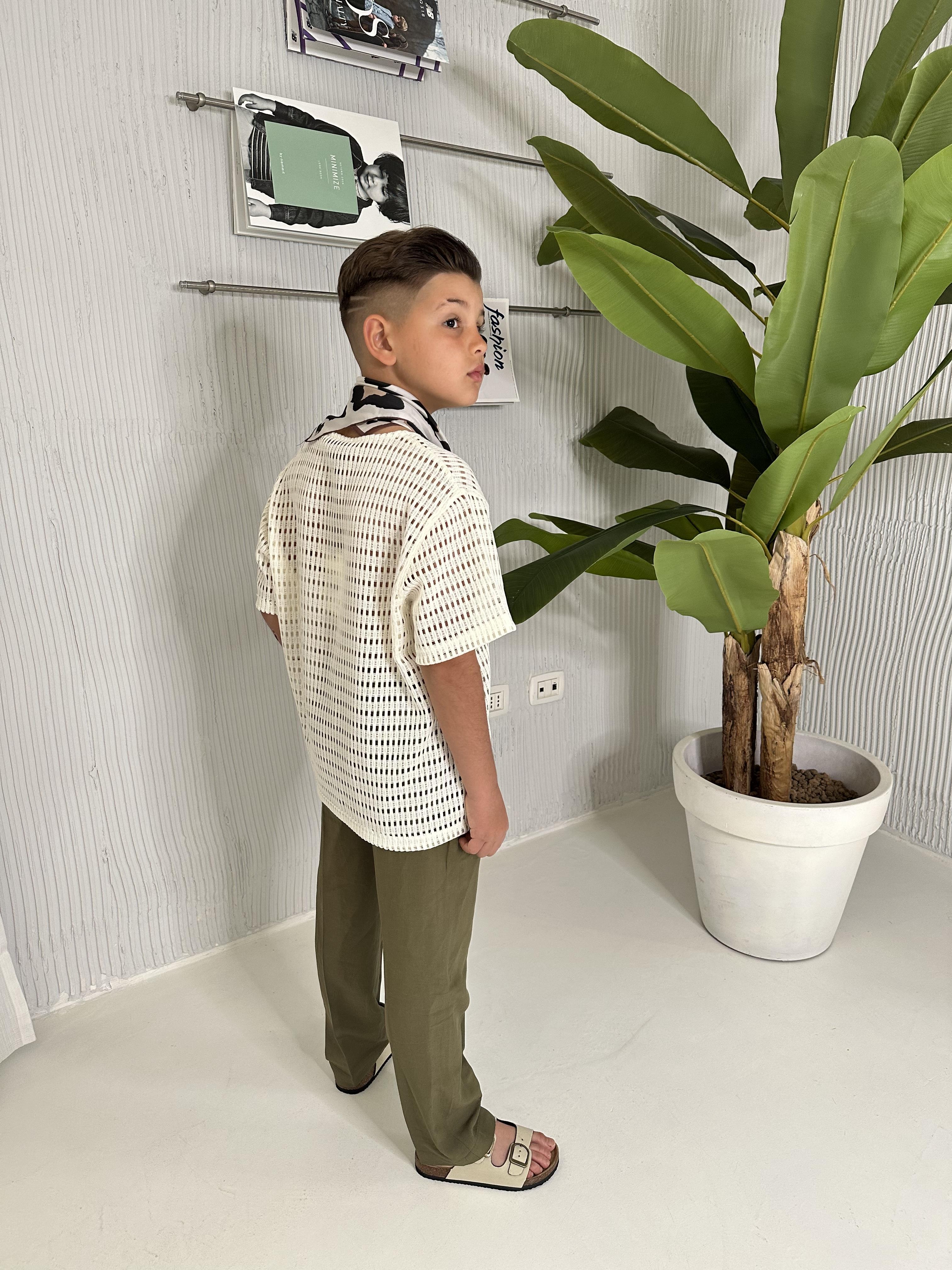 I'm Brian pantaloni kids verde