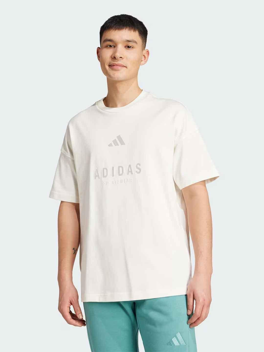 Adidas t-shirt panna grafica logo