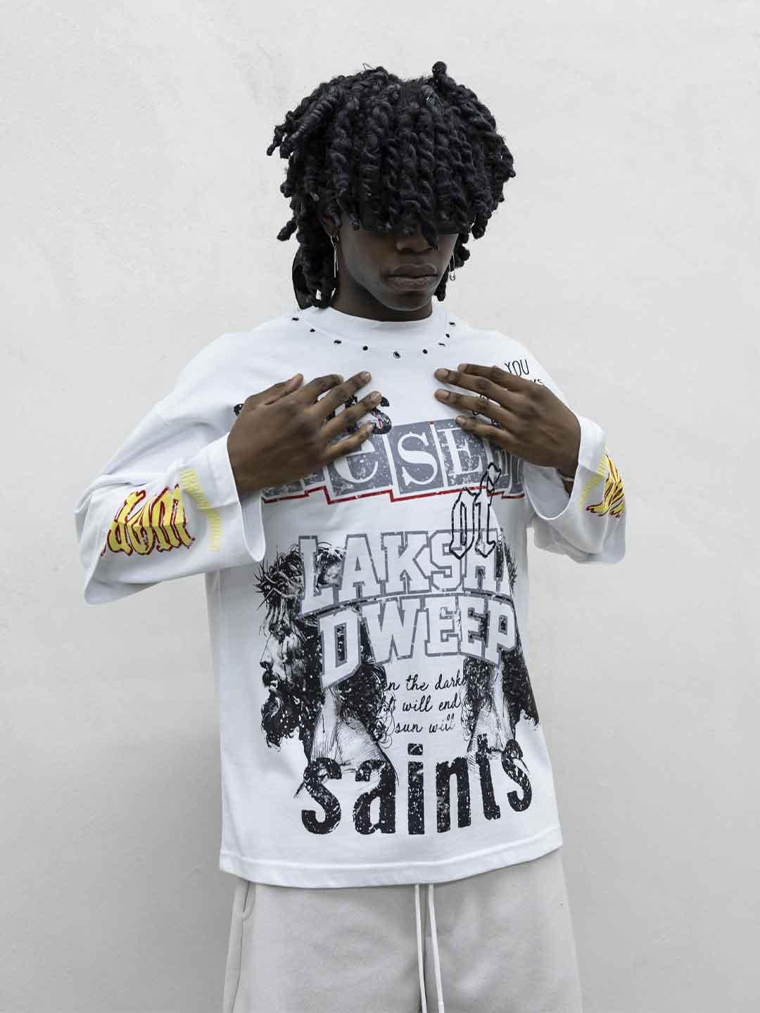 Present Day t-shirt bianco