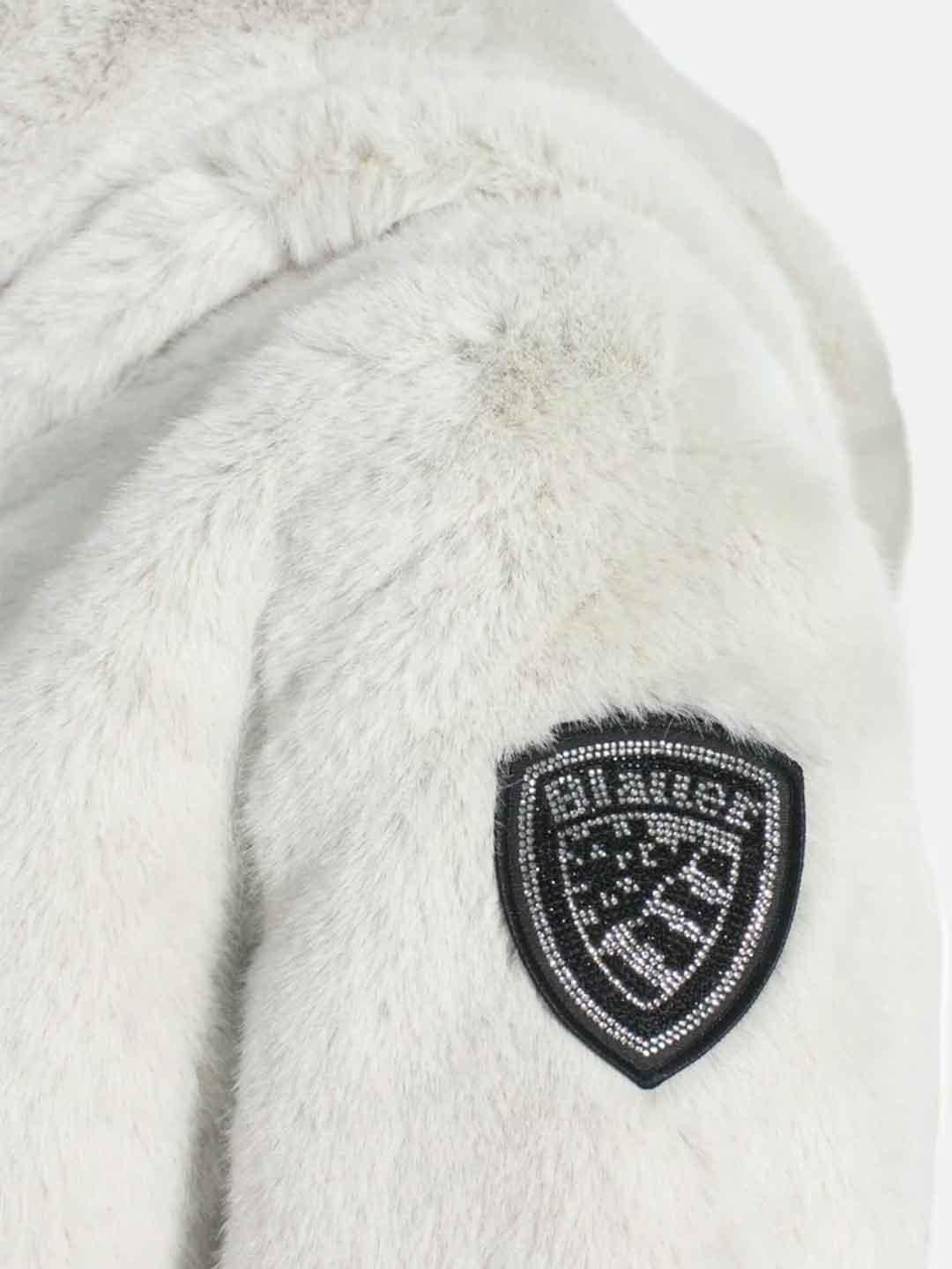Blauer Fanevil Junior piumino kids panna con meta pelliccia