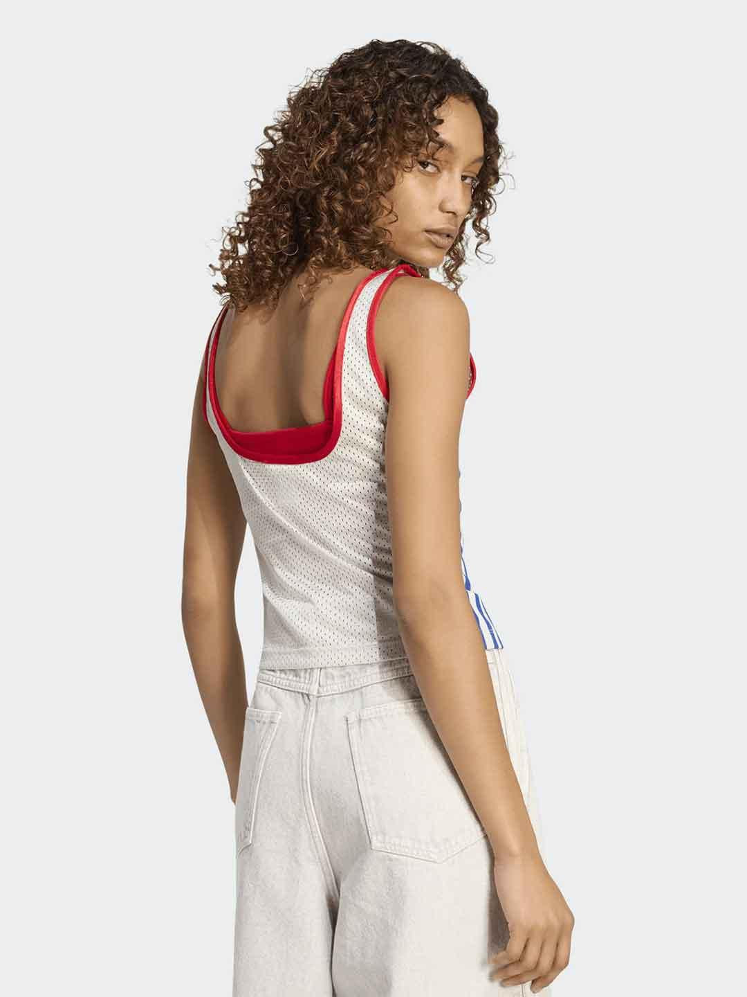 Adidas canotta grigio a rete