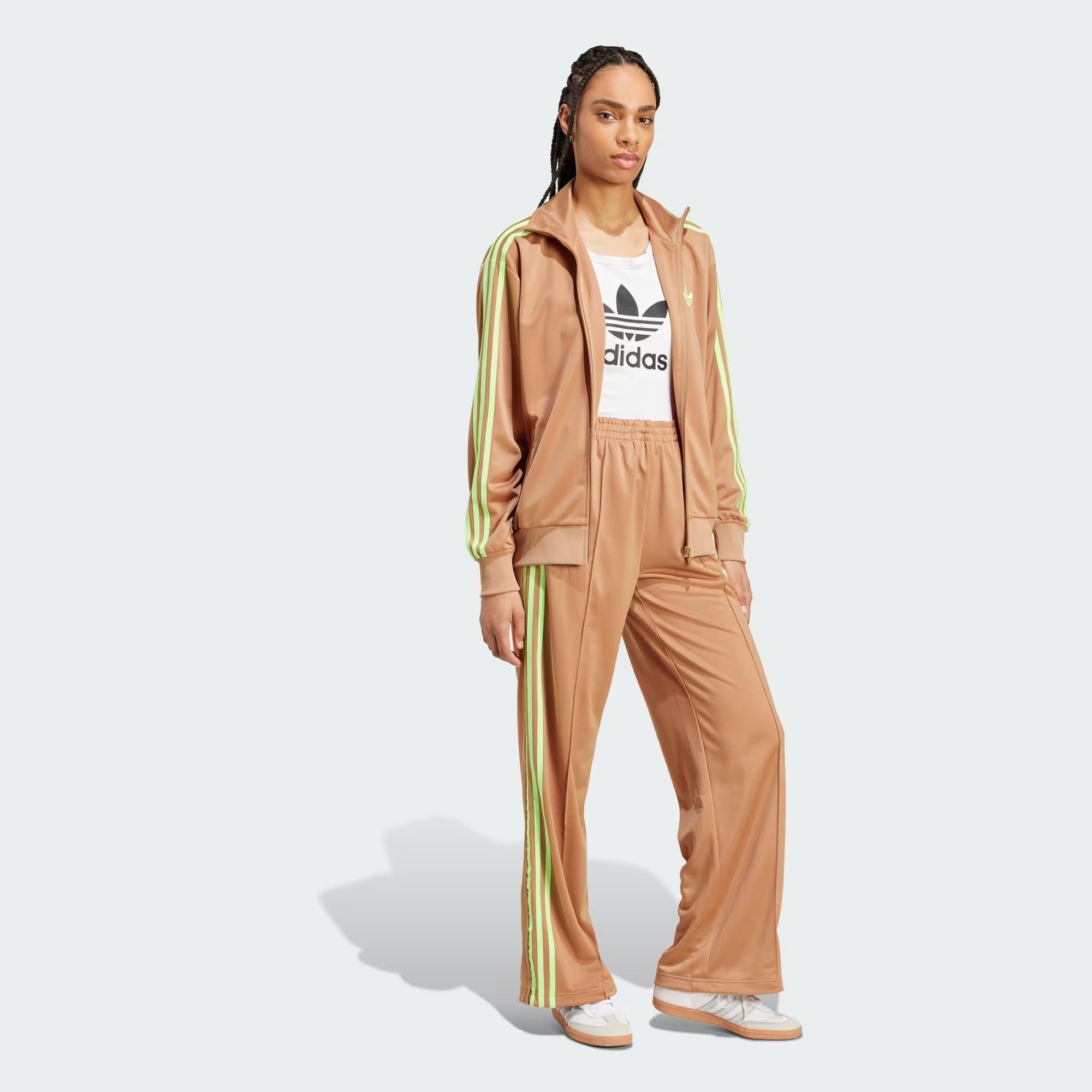 Adidas Adicolor felpa beige con zip