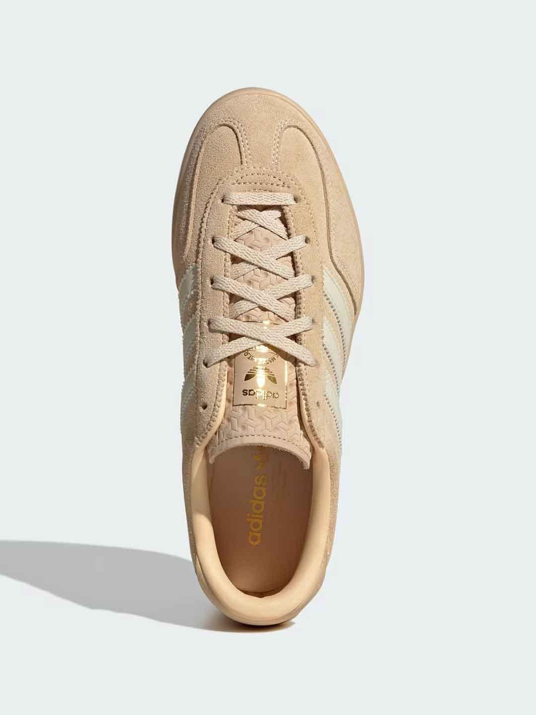 Adidas Gazelle Stack sneakers beige con platform
