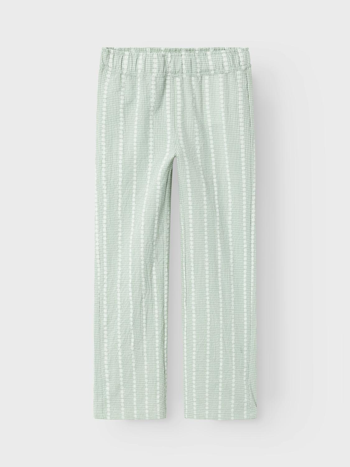 Name It pantaloni kids verde con margherite