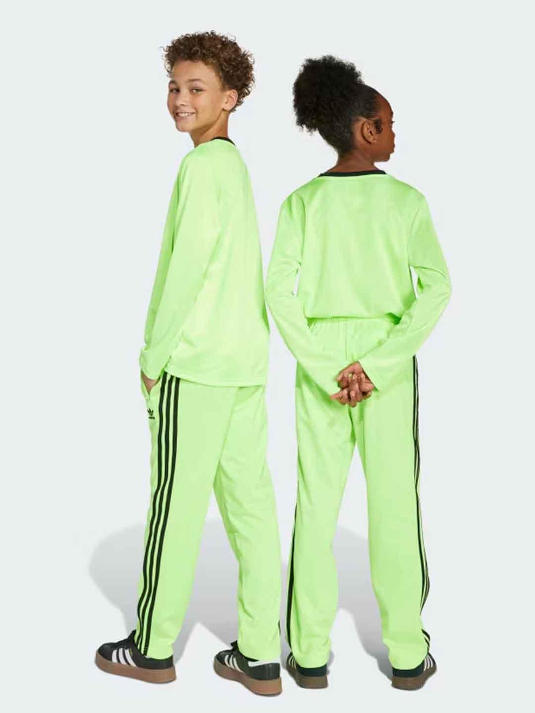 Adidas Adicolor pantaloni kids verde fluo